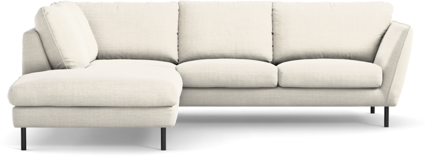 Madison Lux - 2-sits soffa med divan vänster - Vit