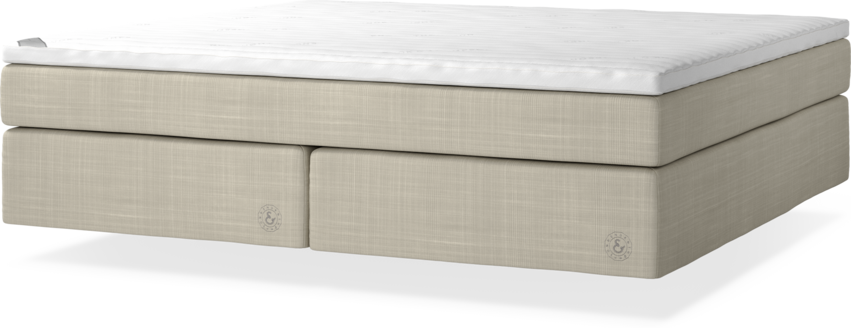 Cape Farewell Comfort - Kontinentalsäng, dubbelsäng med svävande utseende - Beige