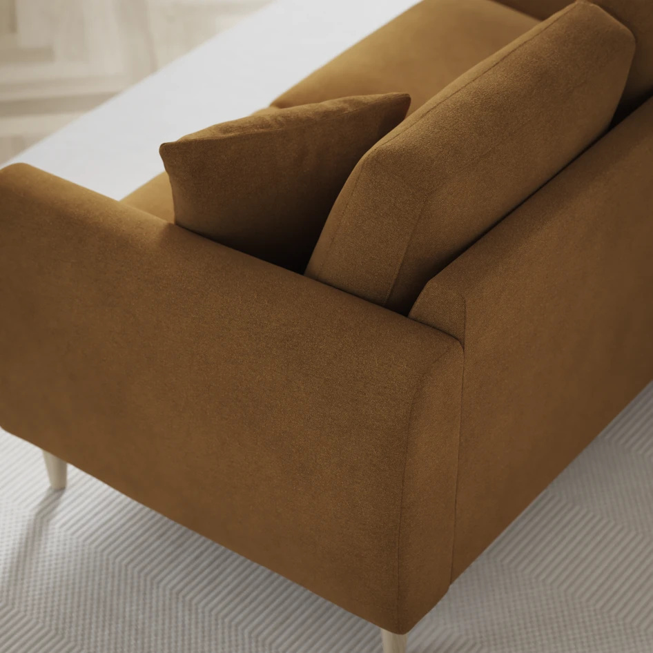 Eden - 2,5-sits soffa svängd - Gul