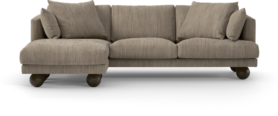 Harper - 4-sits med schäslong vänster - Beige