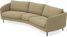 Madison - 3-sits soffa svängd, 90 cm - Gul