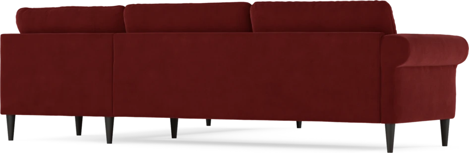 Bridge - Hörnsoffa, 3+2-sits - Röd