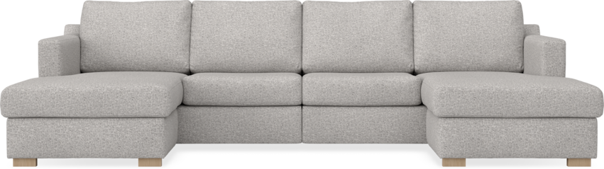 Friday - 2-sits soffa med två schäslonger - Vit