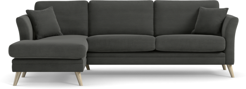 Eden - 2,5-sits soffa med schäslong - Grå