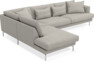 Harper - 3-sits soffa med divan vänster - Beige