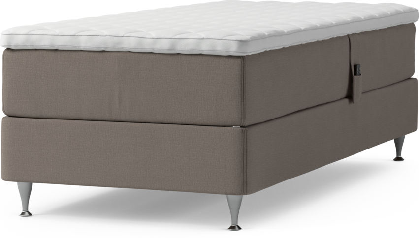 Delux Dream - Ställbar säng, enkelsäng med bäddmadrass och sängben