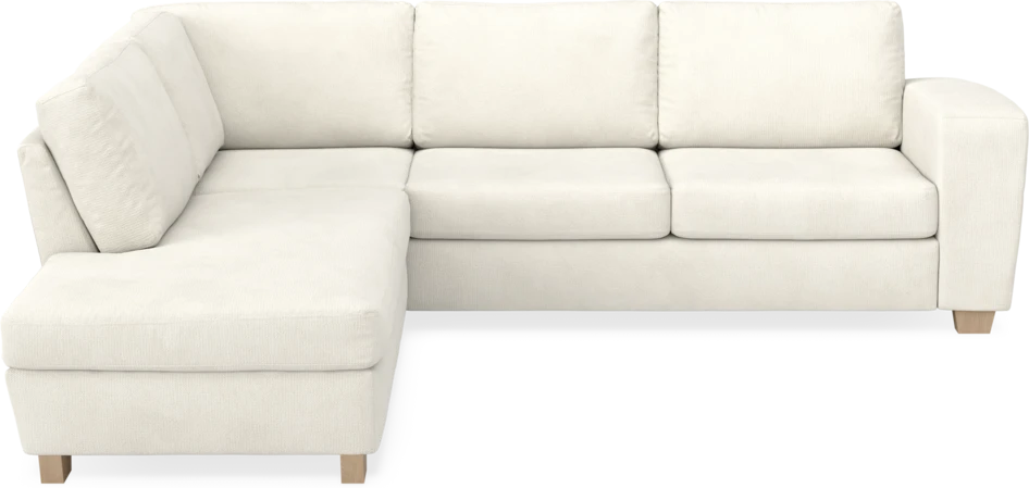 Friday - 2,5-sits soffa med divan vänster - Vit