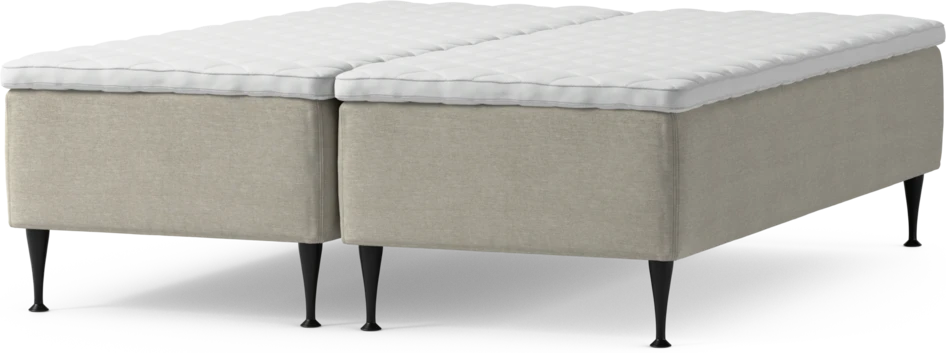 Delux Dream - Ramsäng, dubbelsäng med bäddmadrass och sängben - Beige