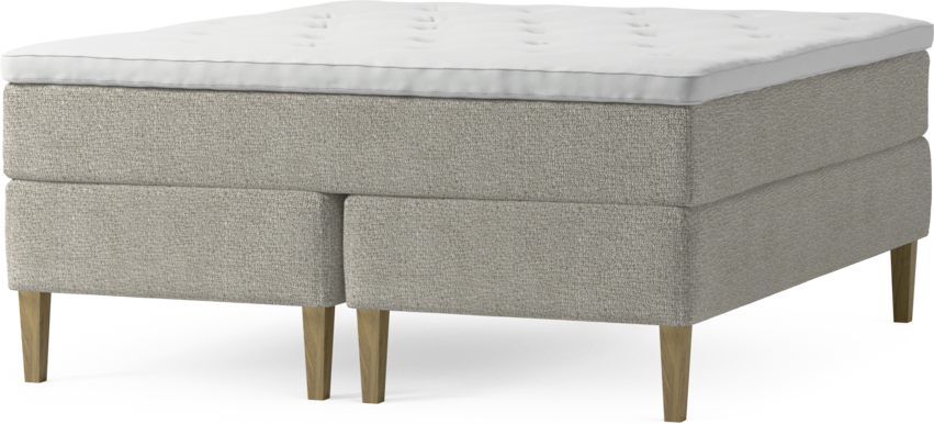 Delux Exclusive - Kontinentalsäng, dubbelsäng med bäddmadrass och sängben