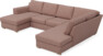 Friday - 3-sits soffa med schäslong vänster och divan höger - Rosa