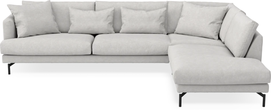 Harper - 3-sits soffa med divan höger - Grå