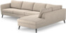 County - 3-sits soffa med divan höger - Beige