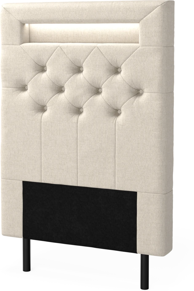 New York led - Sänggavel, 90-210 cm - Beige