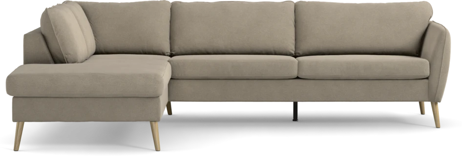 County - 2,5-sits soffa med divan vänster - Beige