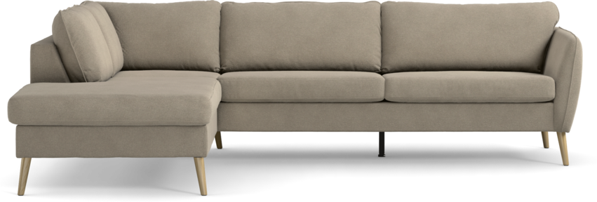 County - 2,5-sits soffa med divan vänster - Beige