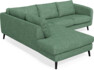 Madison - 2-sits soffa med divan vänster - Turkos