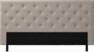 Delux Pikerad Låg - Sänggavel, 90-210 cm - Beige