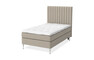 Sense Delux - Kontinentalsäng, enkelsäng med bäddmadrass Dream Delux vit - Beige