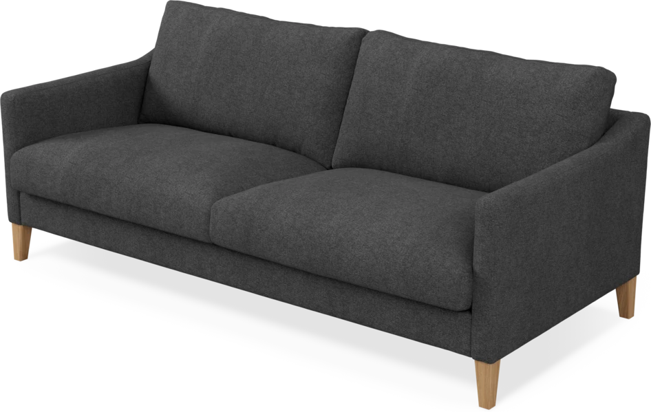 Winston - 3-sits soffa - Svart
