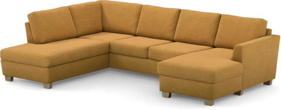 Friday - 3-sits soffa med divan vänster och schäslong höger - Gul