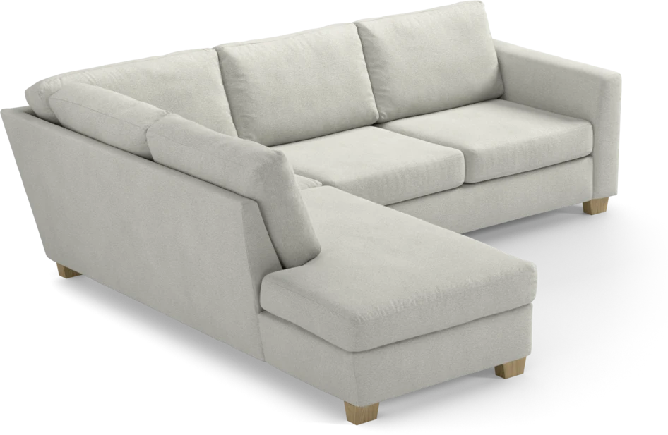 Friday - 2,5-sits soffa med divan vänster - Vit