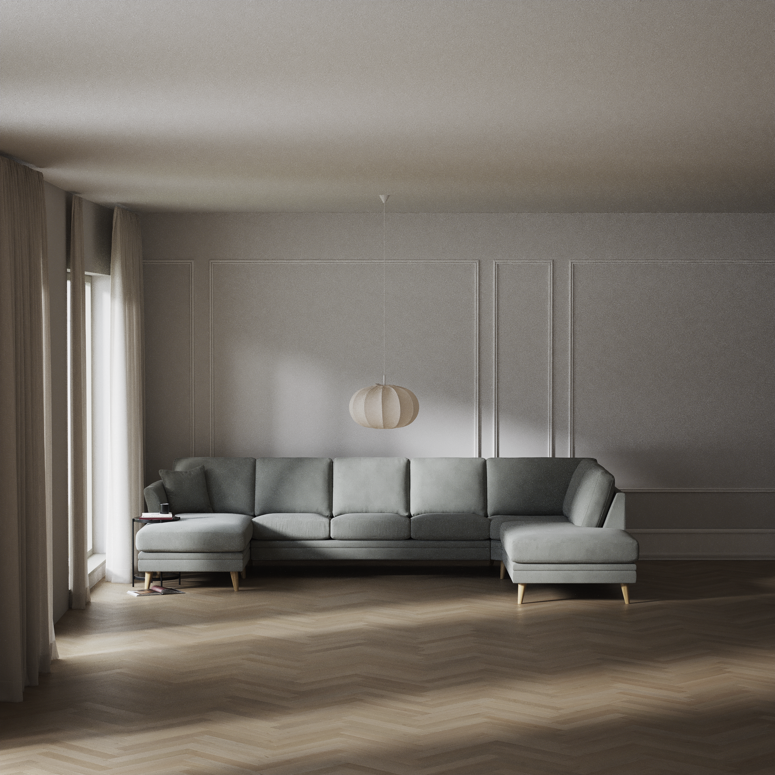 Eden - 3-sits soffa med schäslong vänster och divan höger - inspiration