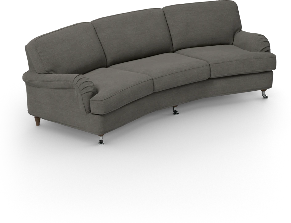 Oxford - 3-sits soffa svängd - Grå