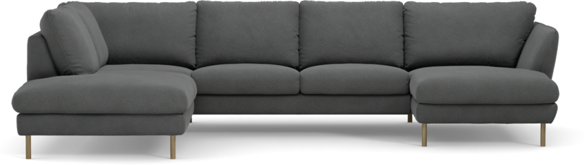 Madison - 2-sits soffa med divan vänster och schäslong höger - Grå