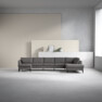 County - 4-sits soffa med schäslong vänster och divan höger - Brun