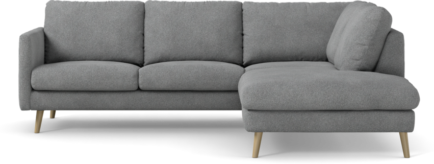 Madison Lux - 2-sits soffa med divan höger - Vit