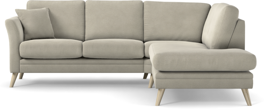 Eden - 2-sits soffa med divan - Brun