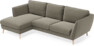 Madison Lux - 2-sits soffa med schäslong vänster - Grön