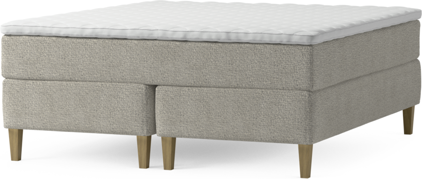 Delux Exclusive - Kontinentalsäng, dubbelsäng med bäddmadrass och sängben