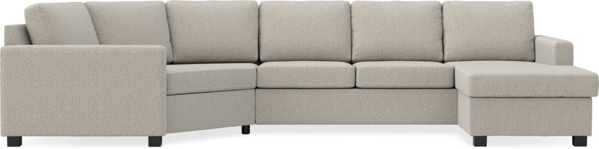 Nevada - 3-sits soffa med cosy hörn vänster och schäslong höger - Beige