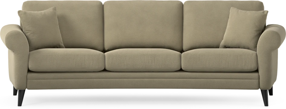 Eden - 3-sits soffa svängd - Beige