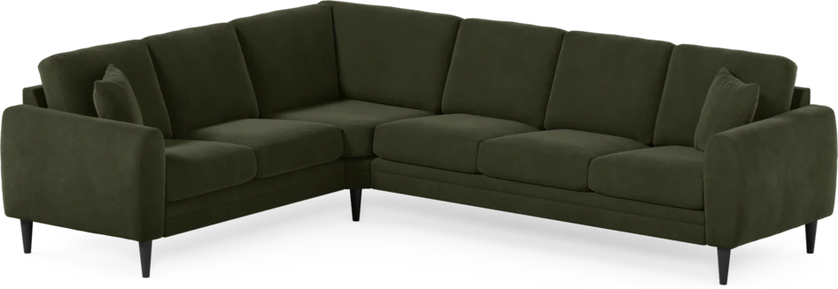Eden - Hörnsoffa, 2+3-sits - Grön