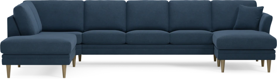 Eden - 3-sits soffa med divan vänster och schäslong höger - Blå
