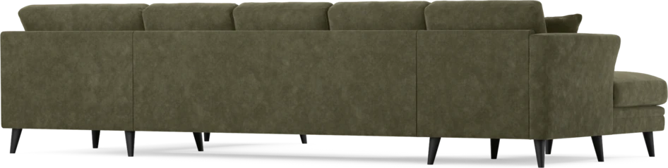 Eden - 3-sits soffa med schäslong vänster och divan höger - Grön