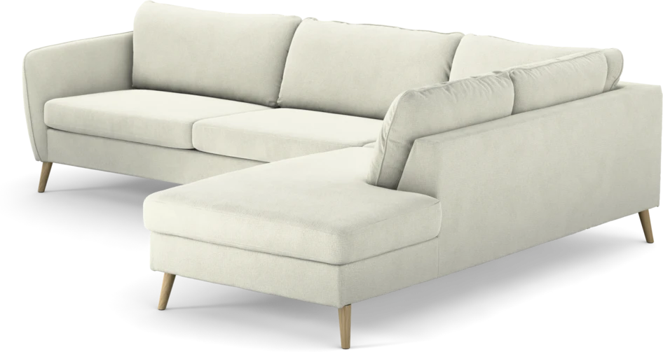 County - 2,5-sits soffa med divan höger - Vit