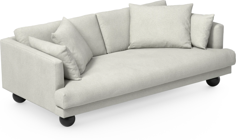 Harper - 3-sits soffa, hel dyna - Vit