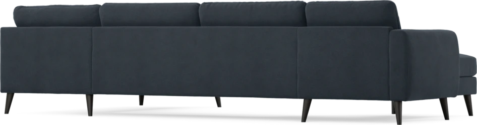 Bridge - 3-sits soffa med schäslong vänster och divan höger - Blå