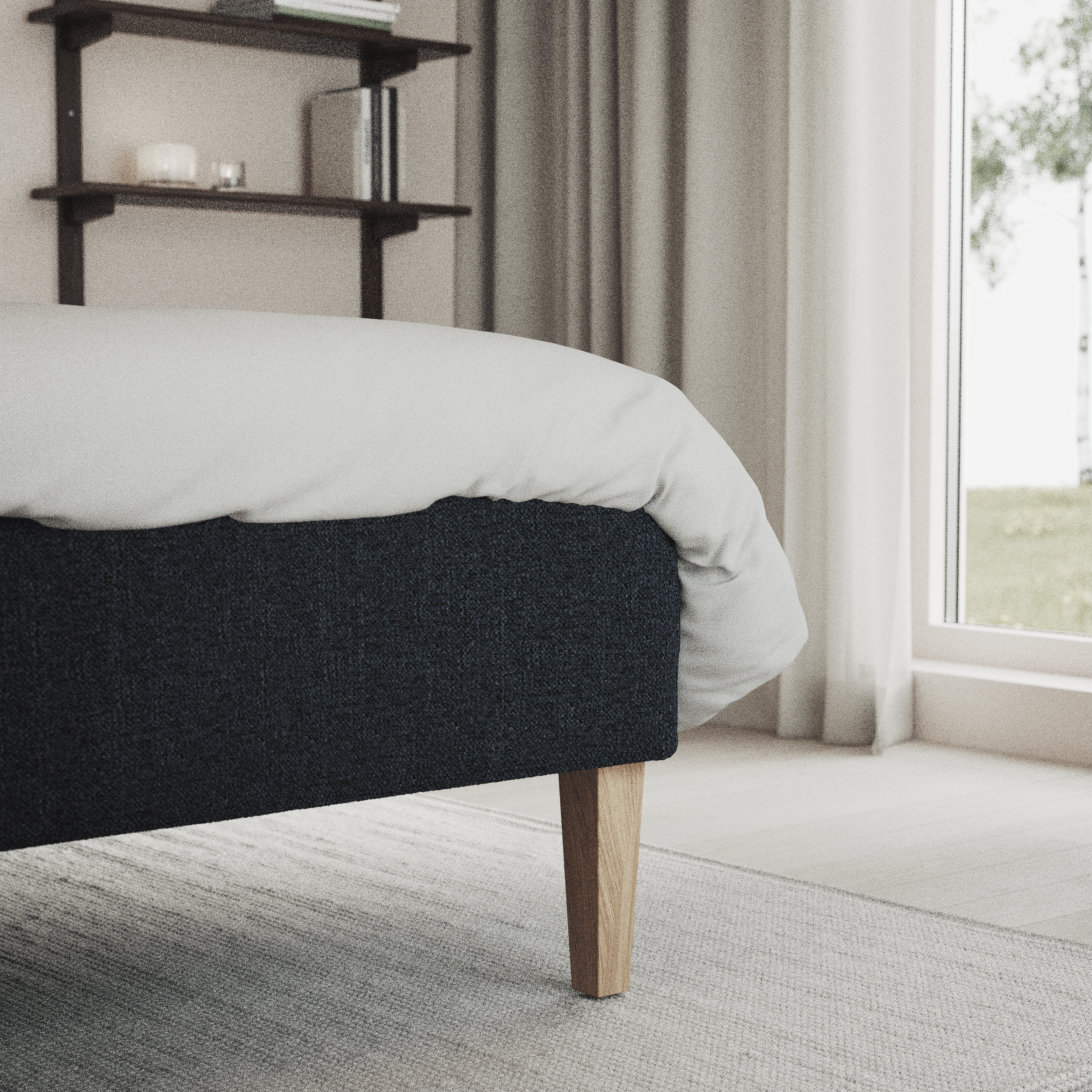 Delux Exclusive - Kontinentalsäng, enkelsäng 140 cm med bäddmadrass och sängben - inspiration