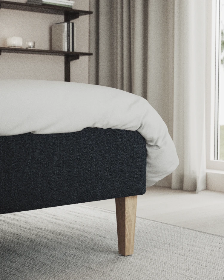 Delux Exclusive - Kontinentalsäng, enkelsäng 140 cm med bäddmadrass och sängben - inspiration