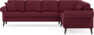 Eden - Hörnsoffa, 3+3-sits - Röd