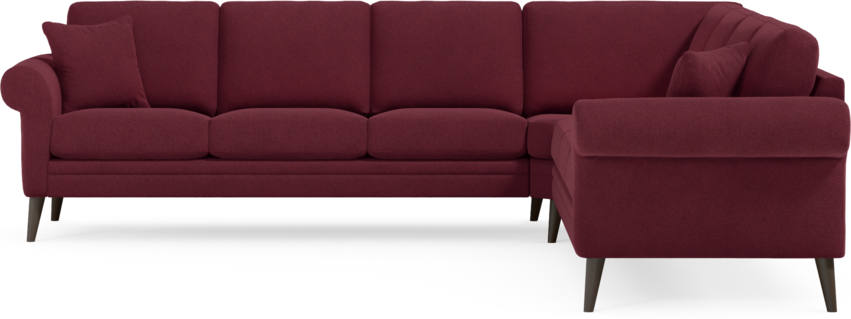 Eden - Hörnsoffa, 3+3-sits - Röd