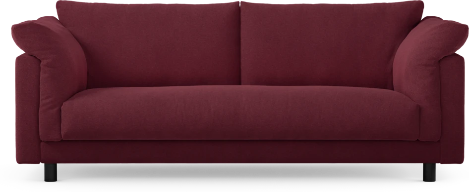 Cherrie - 2,5-sits soffa, hel dyna, fast klädsel - Röd