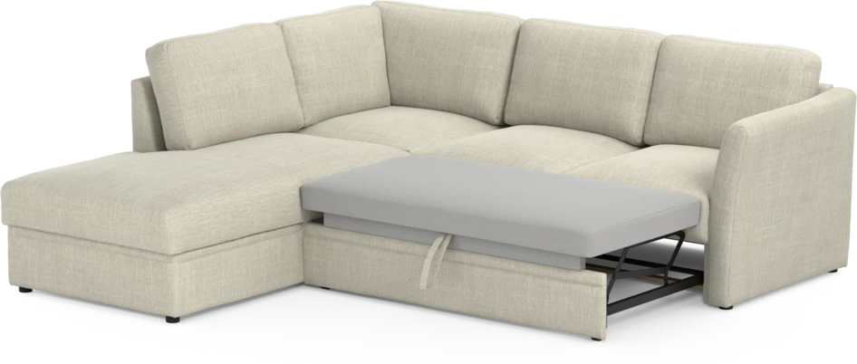 Öland - Bäddsoffa med divan vänster - Beige