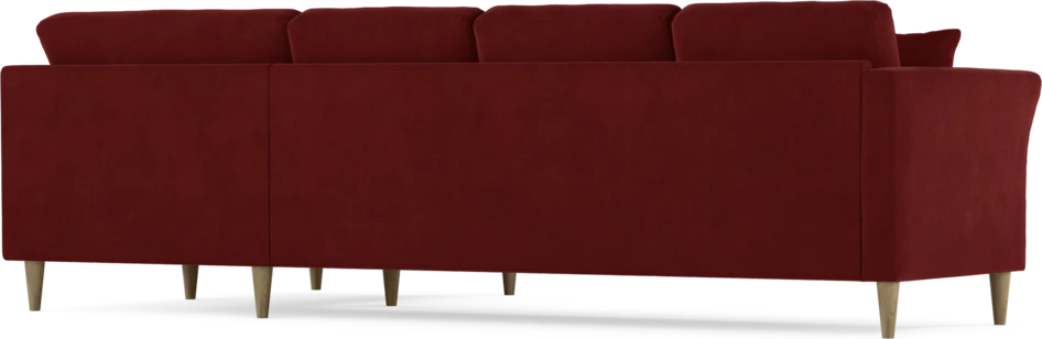 Eden - Hörnsoffa, 3+1-sits - Röd