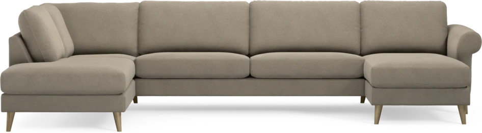 Bridge - 3-sits soffa med divan vänster och schäslong höger - Beige