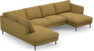 Madison Lux - 2-sits soffa med divan vänster och schäslong höger - Gul